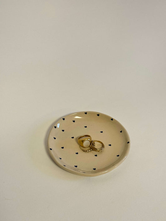 Piattino portagioie cuoricini blu medio - UNICO ✨